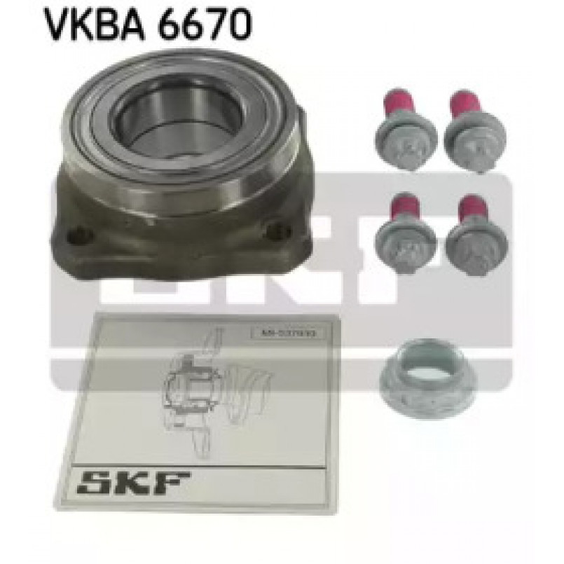 VKBA 6670 SKF Підшипник ступиці з елементами монтажу